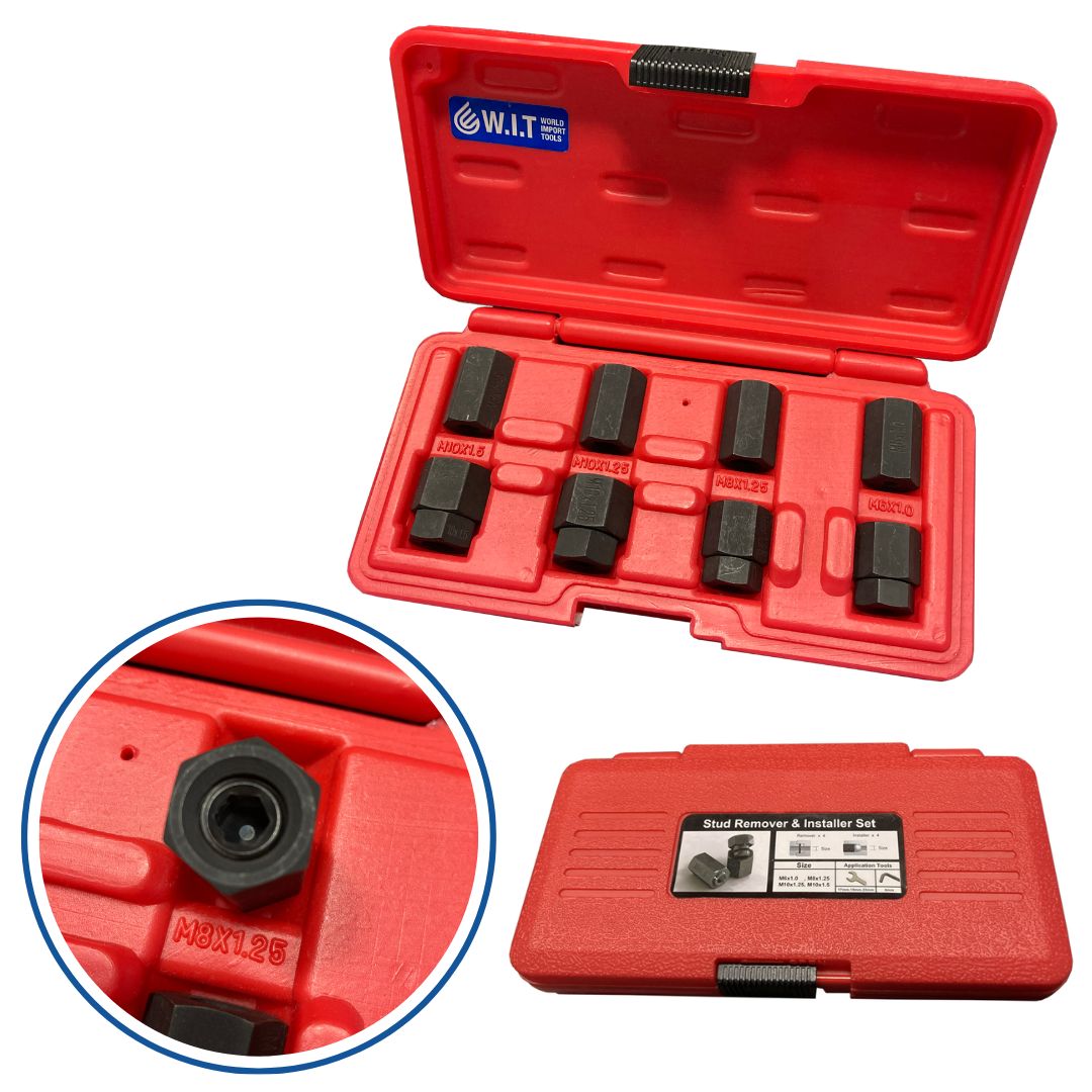 WIT 8pcスタッドボルトインストーラー&リムーバー