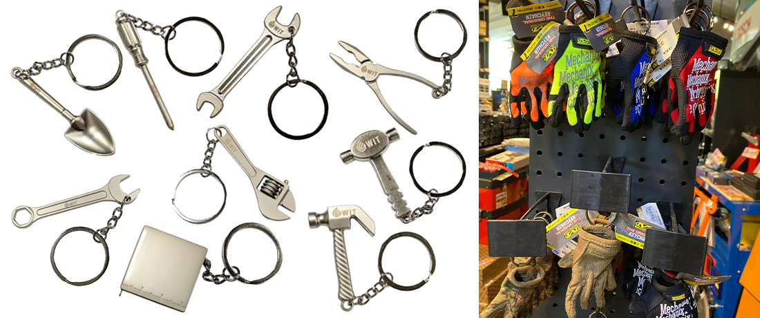 WITミニチュア工具キーホルダー＆メカニクスウェアキーチェーン