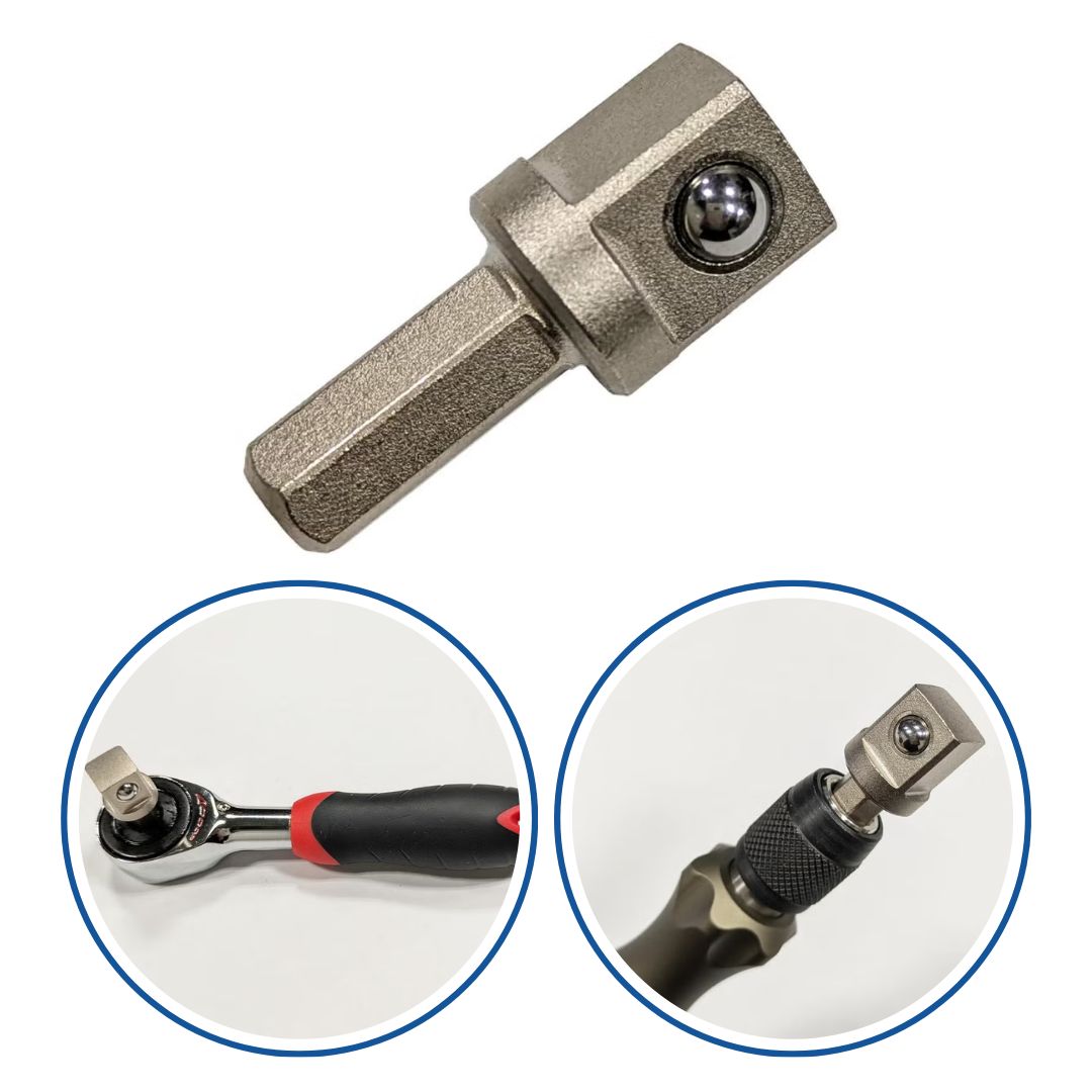 WIT 3/8SQソケットアダプター 3/8SQx1/4HEX