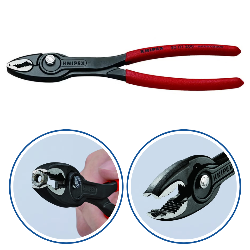 KNIPEX スリップジョイントプライヤー ツイングリップ 8201-200SB