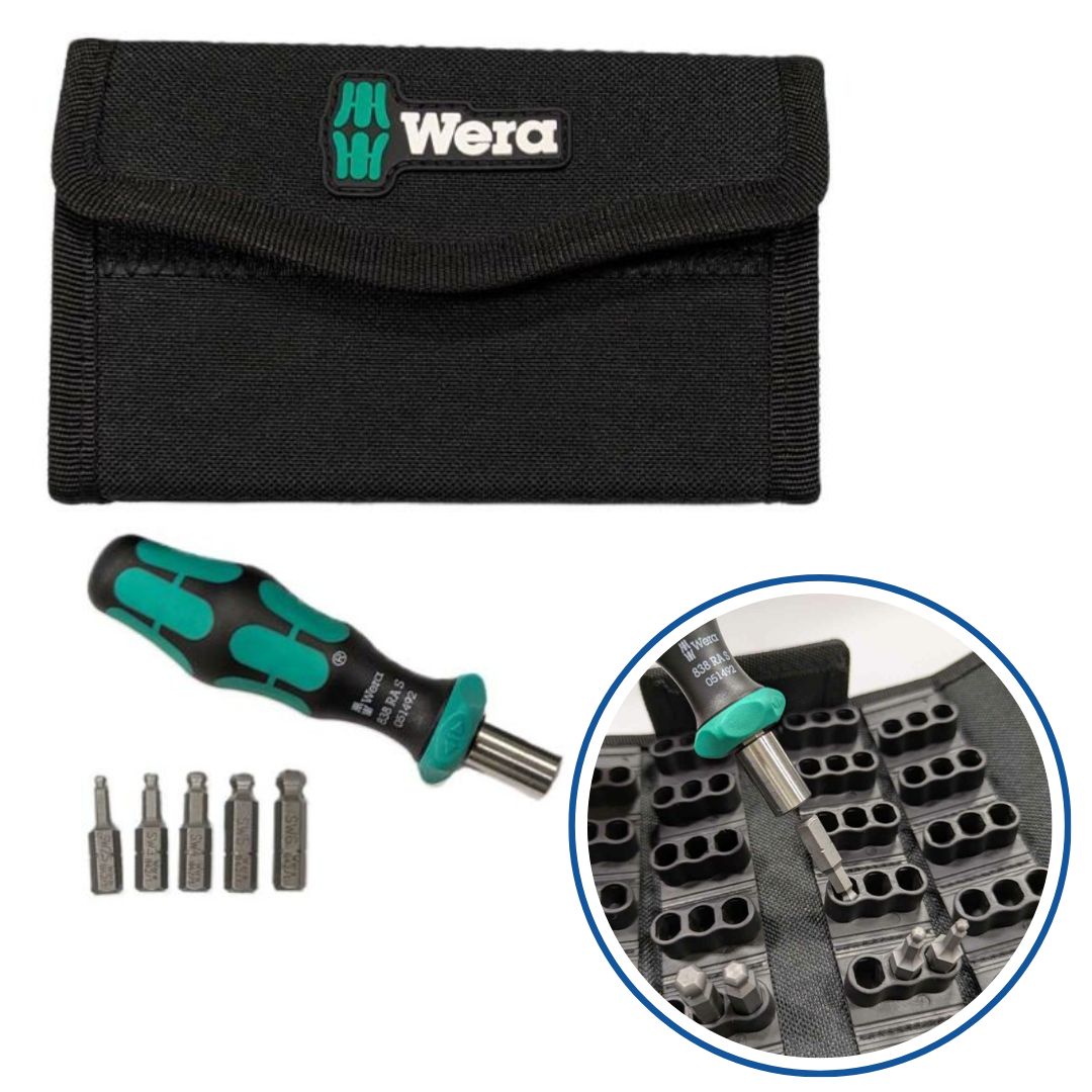 WERA 1/4HEX ビットラチェット＆ビット収納ケースセット