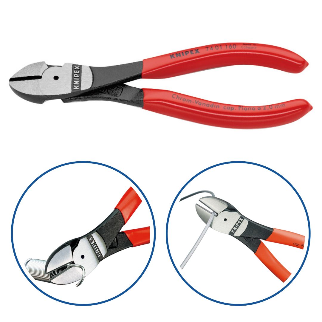 KNIPEX 強力型斜ニッパー 硬線用 7401-160【35％OFF】