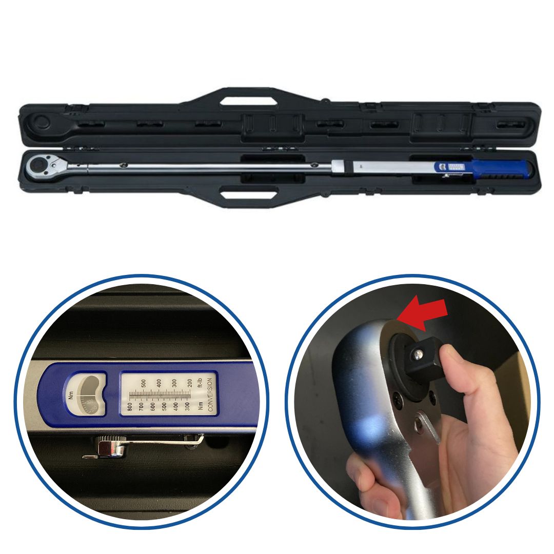 WIT 3/4drプッシュスルースプリットビームトルクレンチ 270-800Nm【44％OFF】