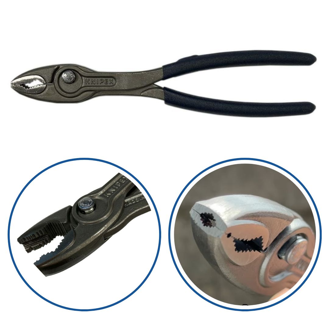 【限定色】KNIPEX ツイングリップ 8201-200B01（スティールブルー）【35％OFF】