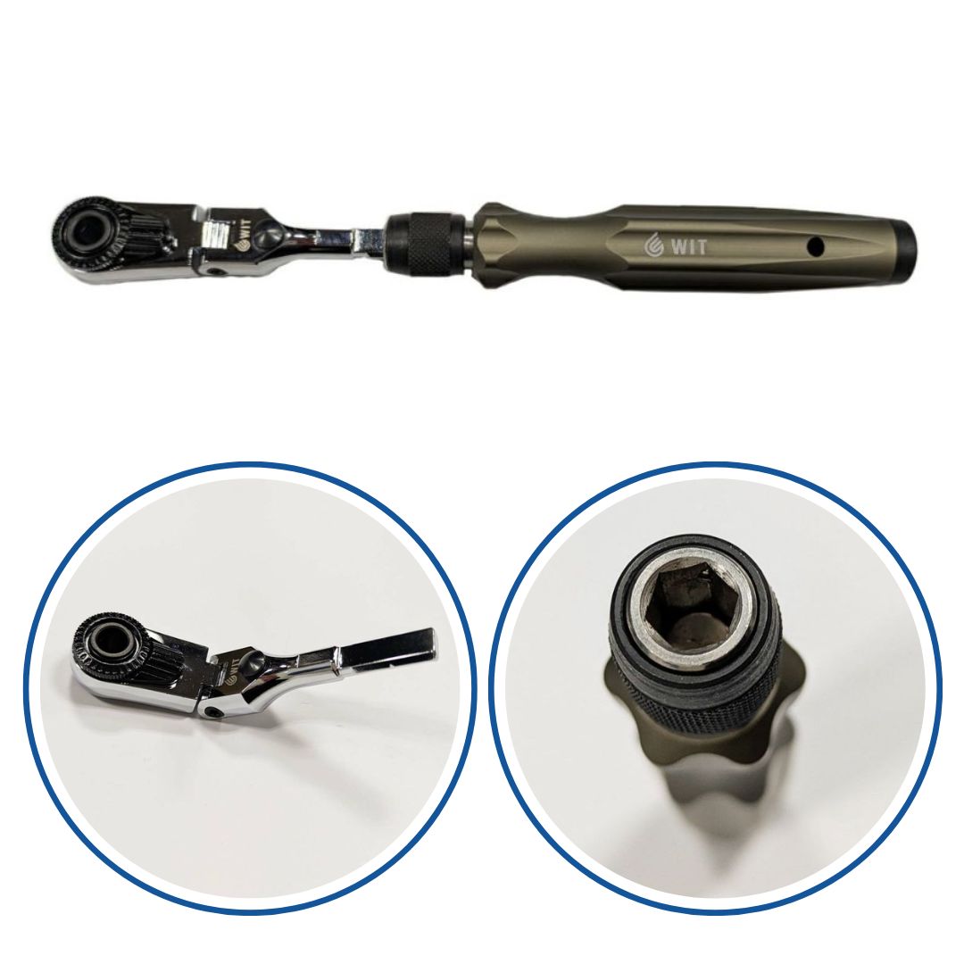 WIT 1/4HEXミニビットフレックスラチェット&ハンドルセット【30％OFF】